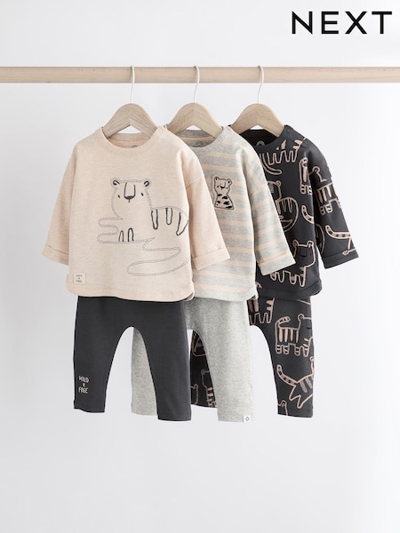 Mono Tiger Baby Top and Leggings 6 Piece Set (Q96756) | AED99 - AED106