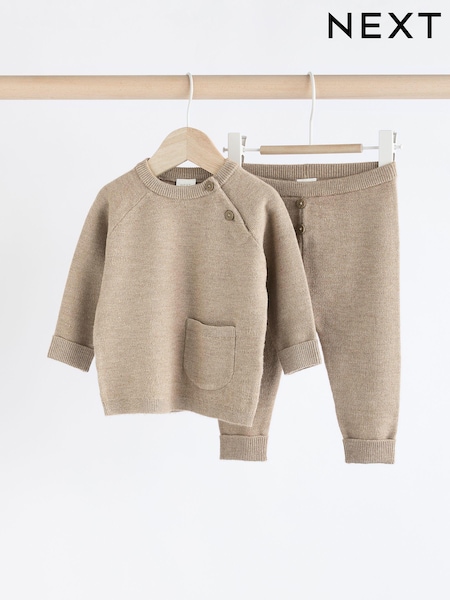 Neutral Knitted Top and Leggings Baby Set (0mths-2yrs) (Q96790) | €10.50 - €12