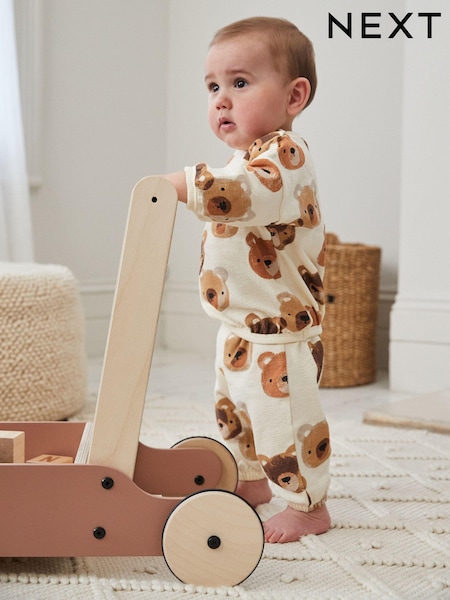 Neutral Bear Baby 100% Cotton Sweatshirt and Joggers Set (Q96883) | 37 QAR - 44 QAR