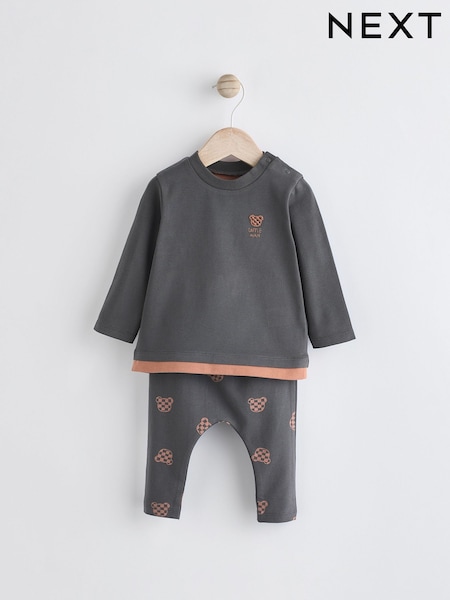 Črna/rjava - Baby Top And Leggings Set (Q96915) | € 12 - € 14
