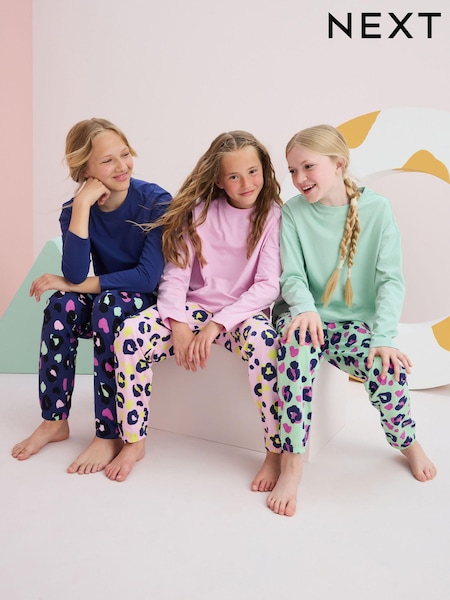 Brillante - Animal Print Joggers Pyjamas 3 Pack (3-16yrs) (Q96921) | 37 € - 47 €