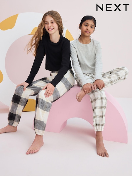 Schwarz/Grau - Woven Check Pyjamas 2 Pack (3-16yrs) (Q96925) | 25 € - 35 €