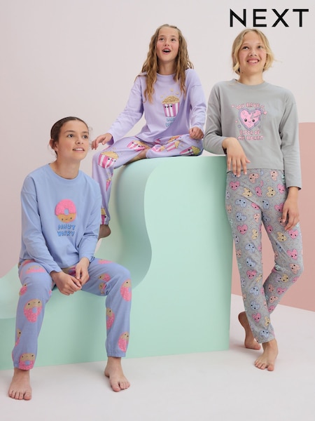 Gris/azul - Jogger Pyjamas 3 Pack (3-16yrs) (Q96935) | 40 € - 51 €