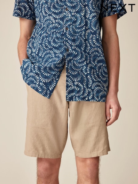 Stone Linen Viscose Shorts (Q97117) | €5