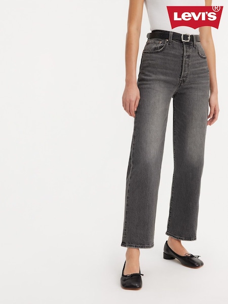 Серый - Levi's® Ribcage Straight Ankle Jeans (Q97344) | €133