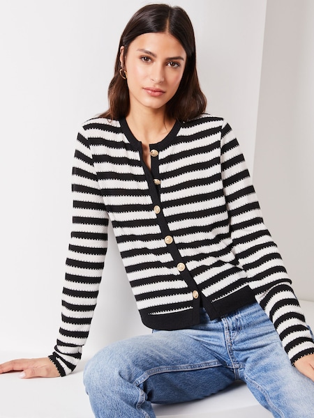 črna/bela - Lipsy Button Through Cardigan (Q97347) | € 22