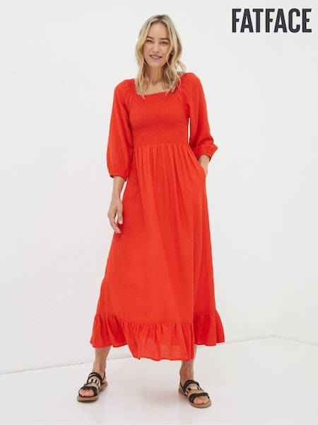 FatFace Red Midi Dress (Q97469) | €43.50