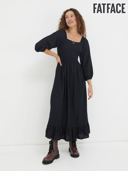FatFace Black Midi Dress (Q97493) | €43.50
