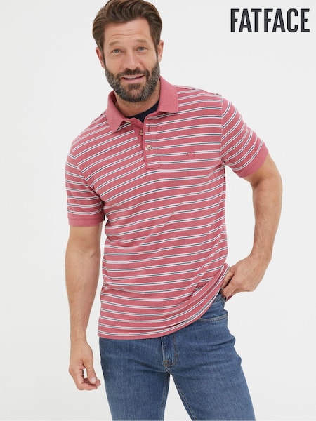 FatFace Pink Stripe Polo Shirt (Q97514) | €21.50