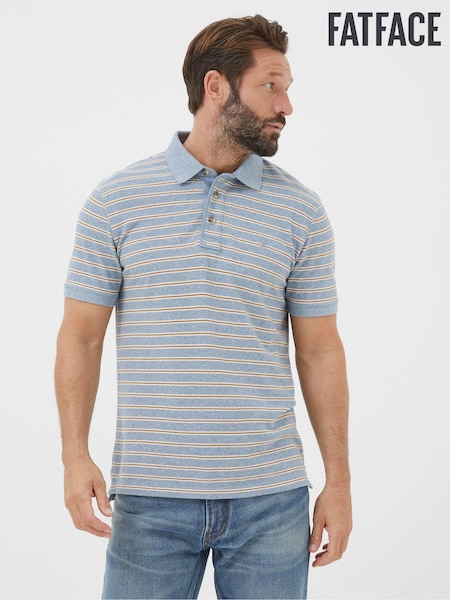 FatFace Blue Stripe Polo Shirt (Q97518) | €21.50