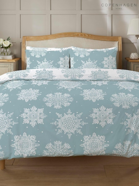 Copenhagen Home Blue Snowflake Duvet Set (Q97760) | AED65 - AED114