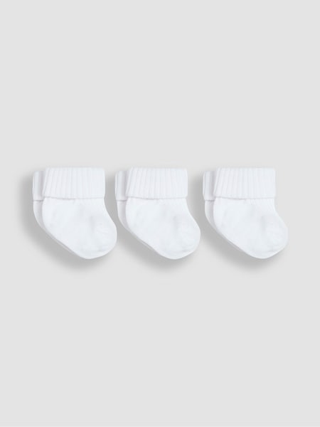 JoJo Maman Bébé 3-Pack Rib Baby Socks (Q97776) | 9 €