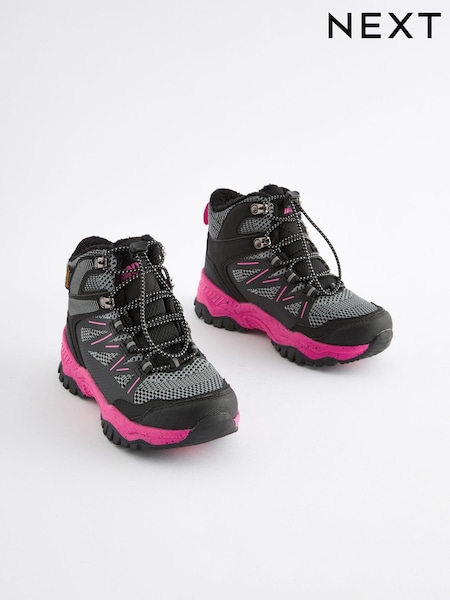 Black/Pink Waterproof Thinsulate™ Lined Hiker Boots (Q97837) | AED203 - AED239