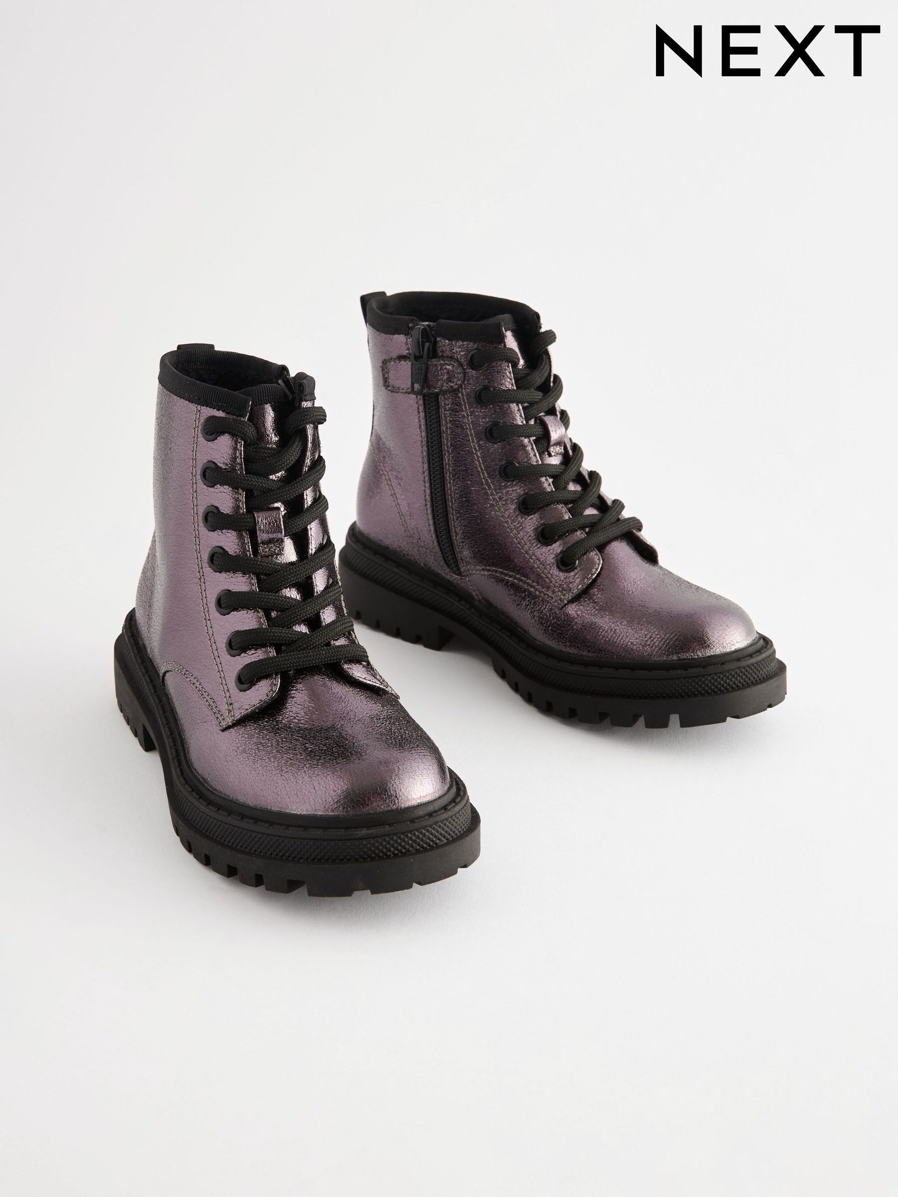 Boys Older Girls Younger Boys Boots Metallic High Top Next Luxembourg