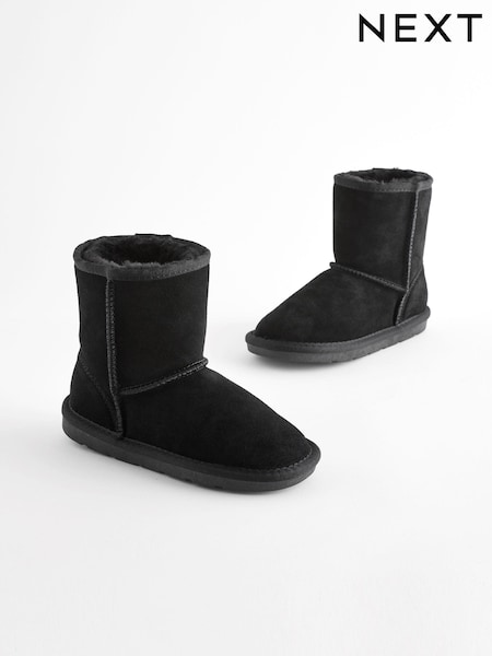 Black Suede Pull On Boots (Q97876) | €42 - €53