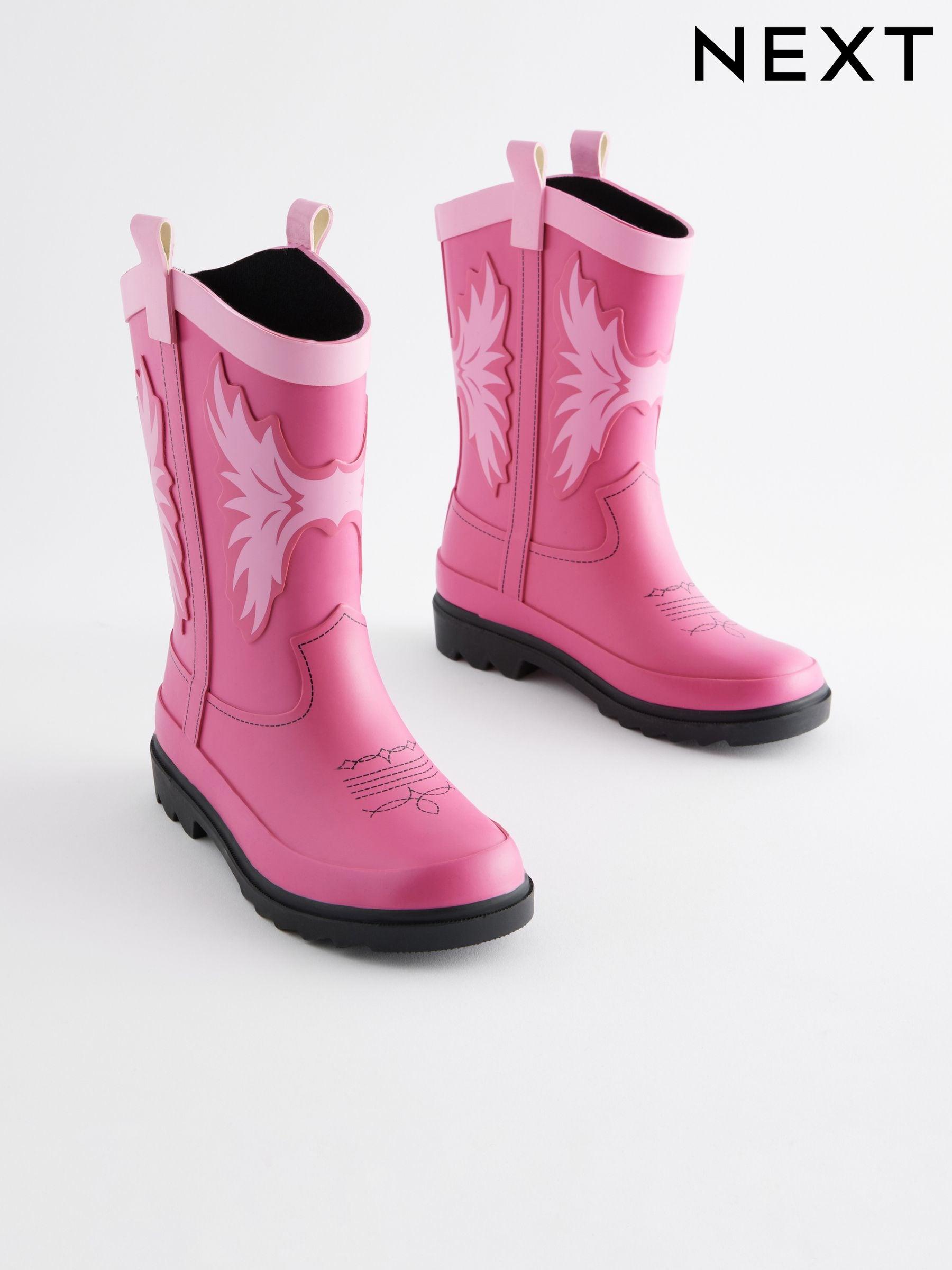 Next girls pink boots top