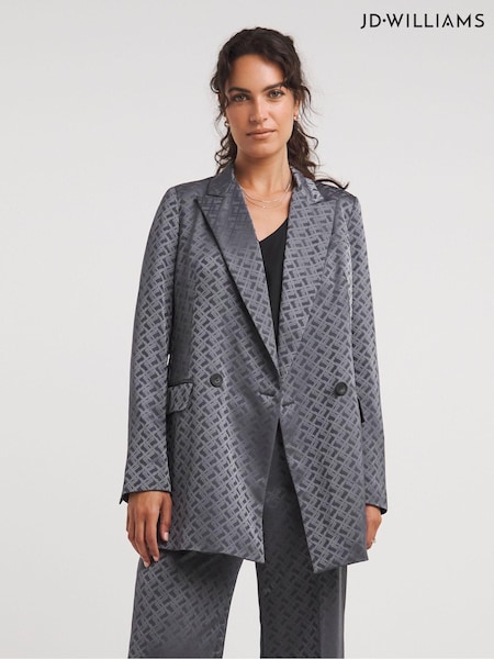 JD Williams Grey Slate Satin Blazer (Q97925) | €29