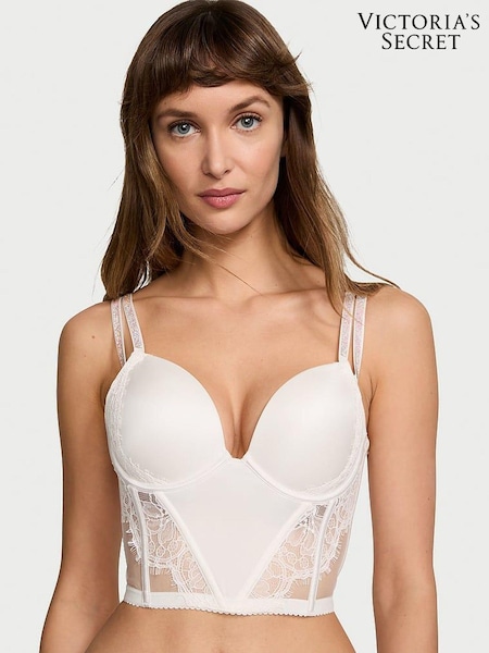 Victoria's Secret Coconut White Double Shine Strap Bra Top (Q98014) | €34