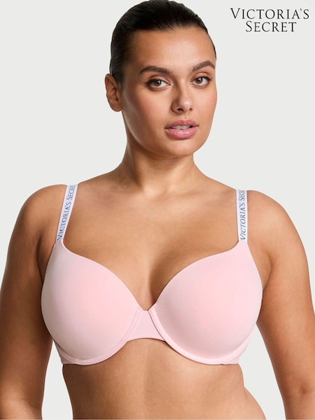 Victoria's Secret Pretty Blossom Pink and White Demi Lightly Lined Bra (Q98016) | €40