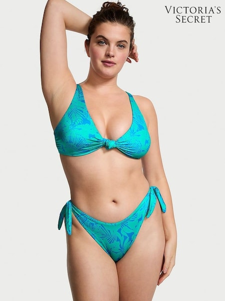 Victoria's Secret Blue Shells Tie Side High Leg Swim Bikini Bottom (Q98040) | €13.50