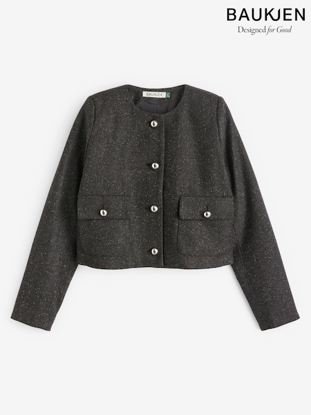 Baukjen Black Asher Recycled Wool Blend Jacket (Q98119) | 190 €