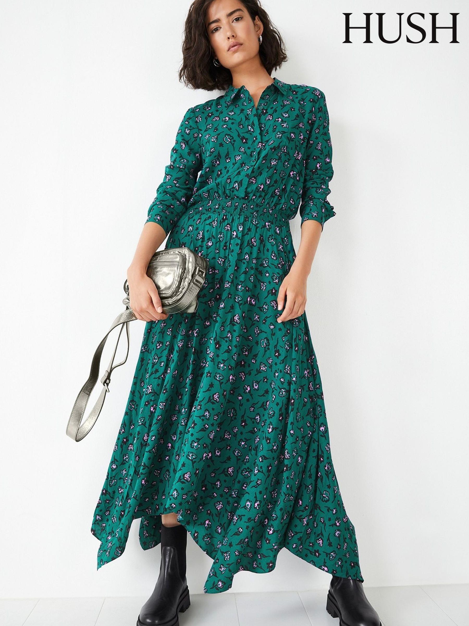 Hush green dress store