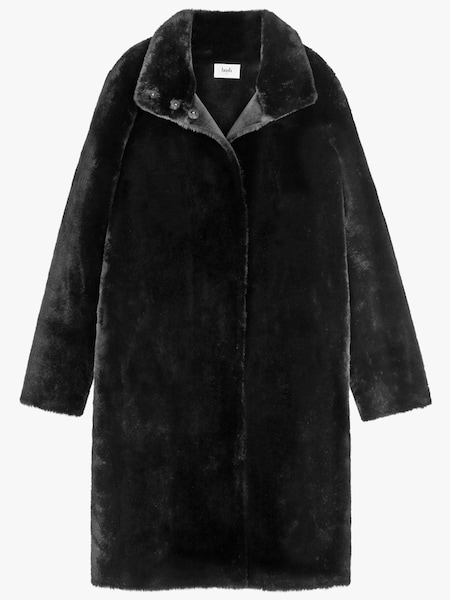 Hush Black Ella Faux Fur Coat (Q98296) | €89