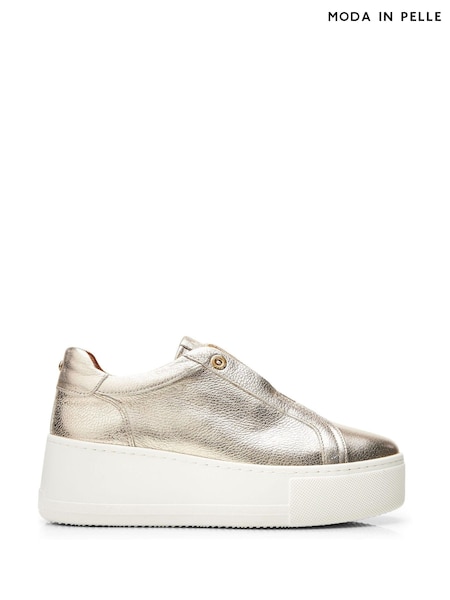 Moda In Pelle Auben Slip On Chunky Wedge Trainers (Q98402) | ₪548