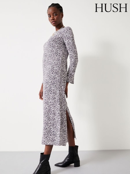 Hush Grey Milani Midi Dress (Q98476) | €49