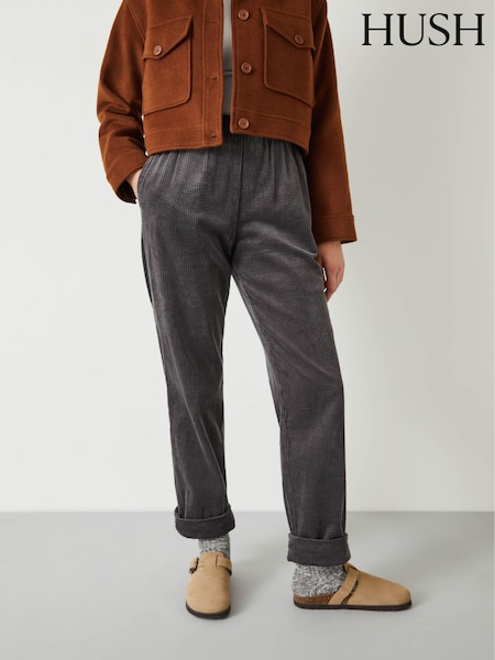 Hush Grey Lisa Corduroy 100% Cotton Trousers (Q98494) | €113