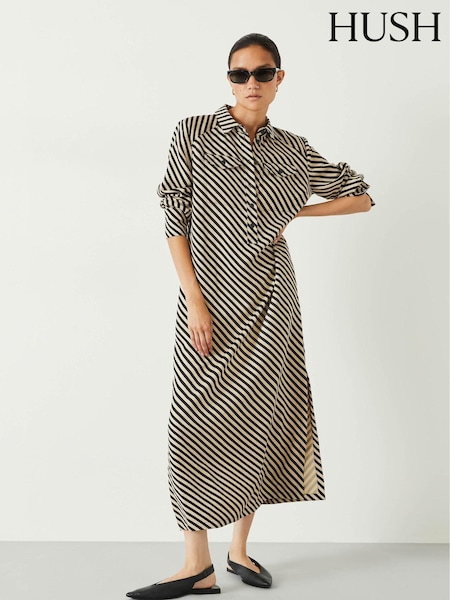 Hush Natural Toria Midi Shirt Dress (Q98509) | €59
