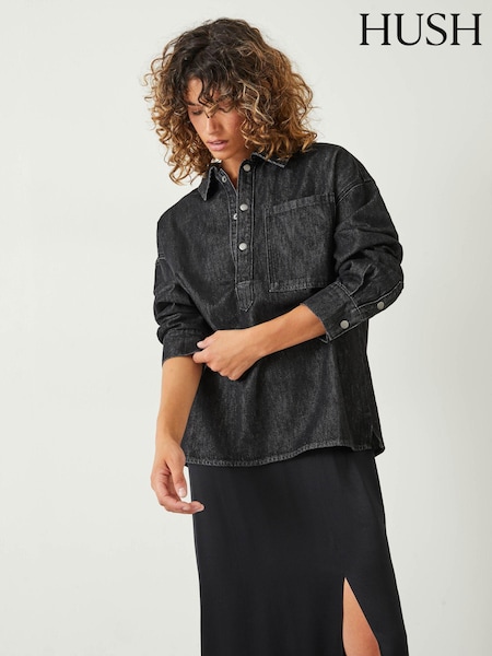 Hush Black Daya Denim 100% Cotton Shirt (Q98515) | €49