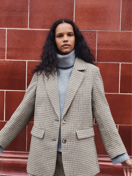Hush Brown Esmae Checked Blazer (Q98528) | €83