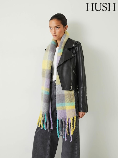 Hush Green Asteria Check Scarf (Q98555) | €32