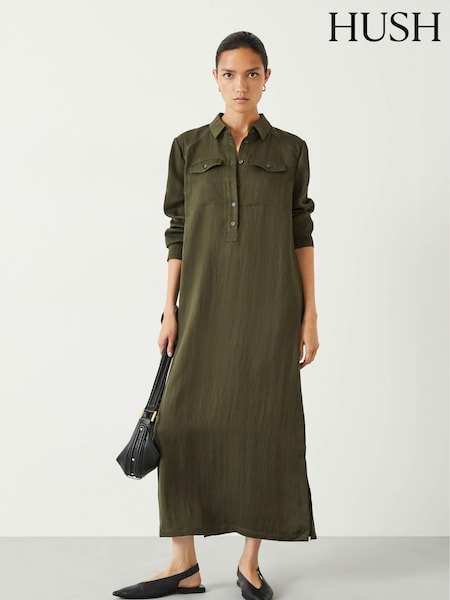 Hush Green Toria Midi Shirt Dress (Q98556) | €63