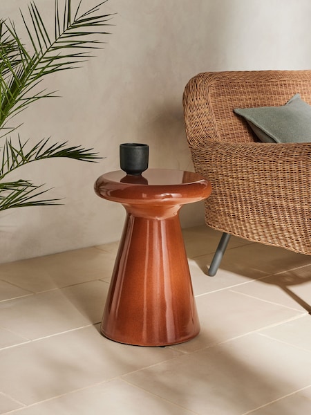MADE.COM Terracotta Roffey Indoor/Outdoor Garden Side Table (Q98642) | €289