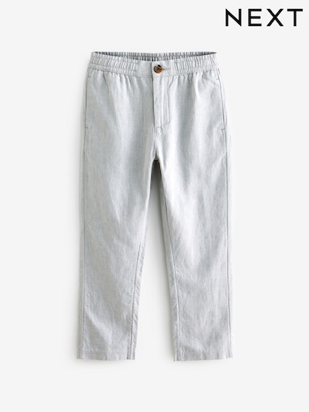 Grey Linen Blend Trousers (3-16yrs) (Q98650) | €8 - €11.50