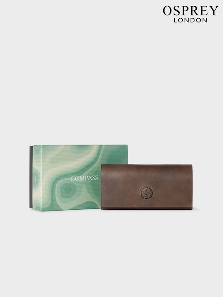 Osprey London The Compass Leather Glasses Brown Case (Q98790) | € 101