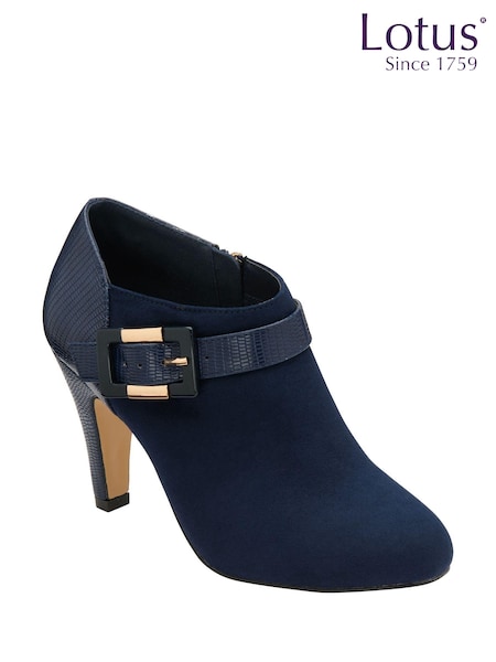 Albastru - Pantofi cu toc Lotus cu fermoar Cizme (Q98904) | 271 LEI
