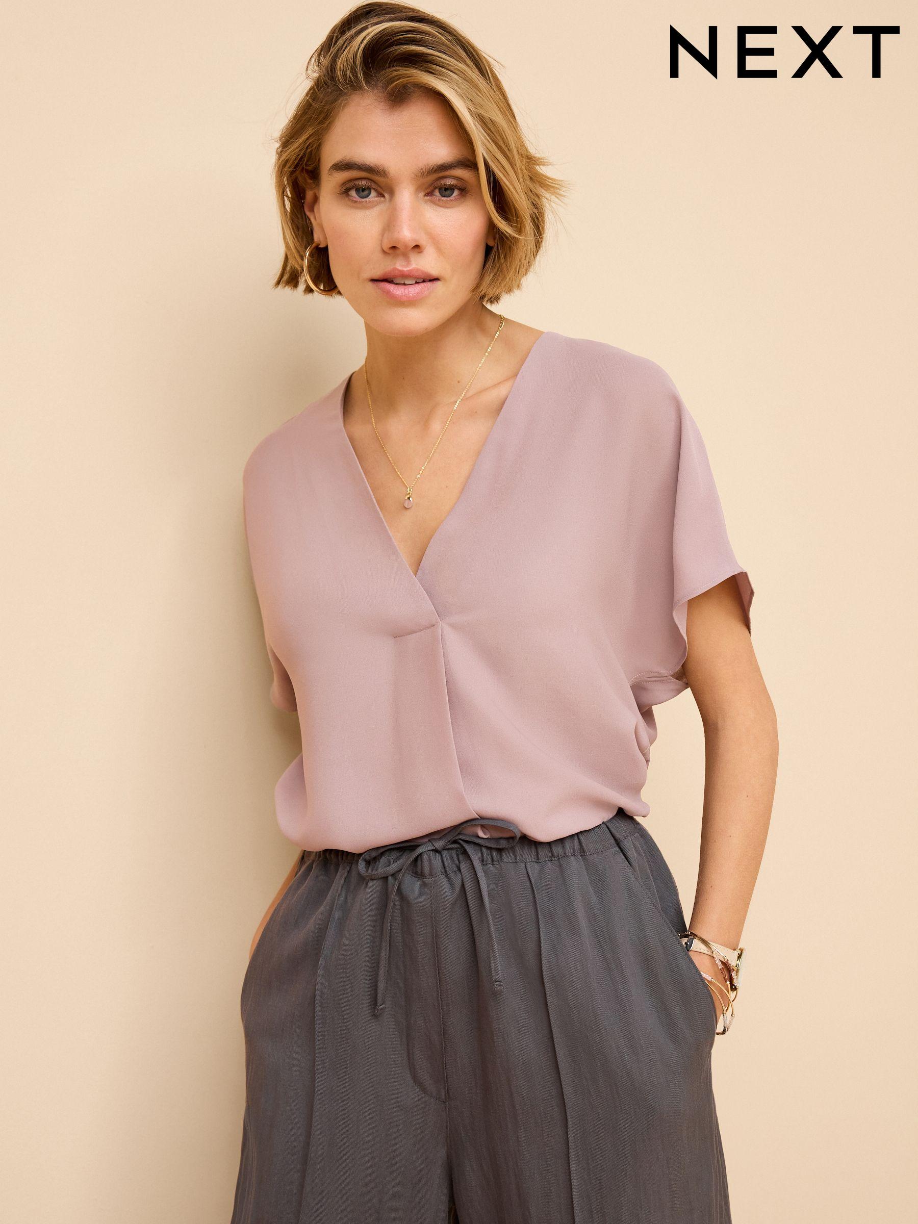 Long wrap blouse clearance