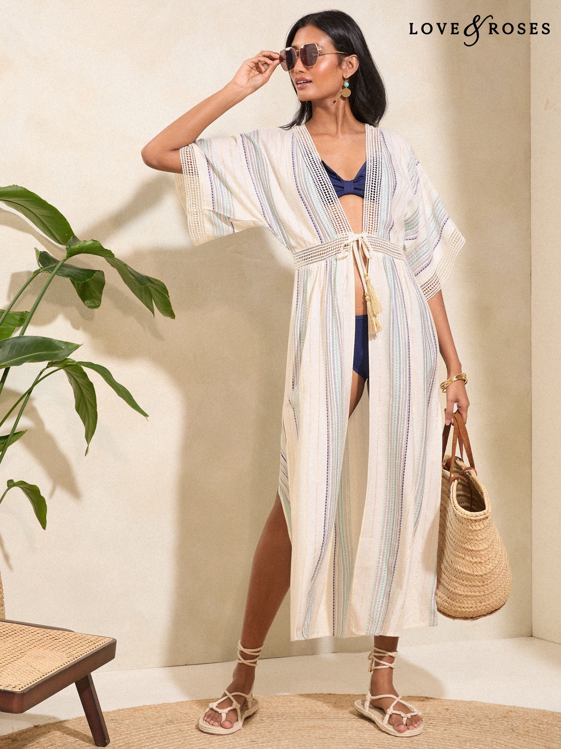 Women s Cover Ups Love Roses Kaftan Swimwear Next Luxembourg