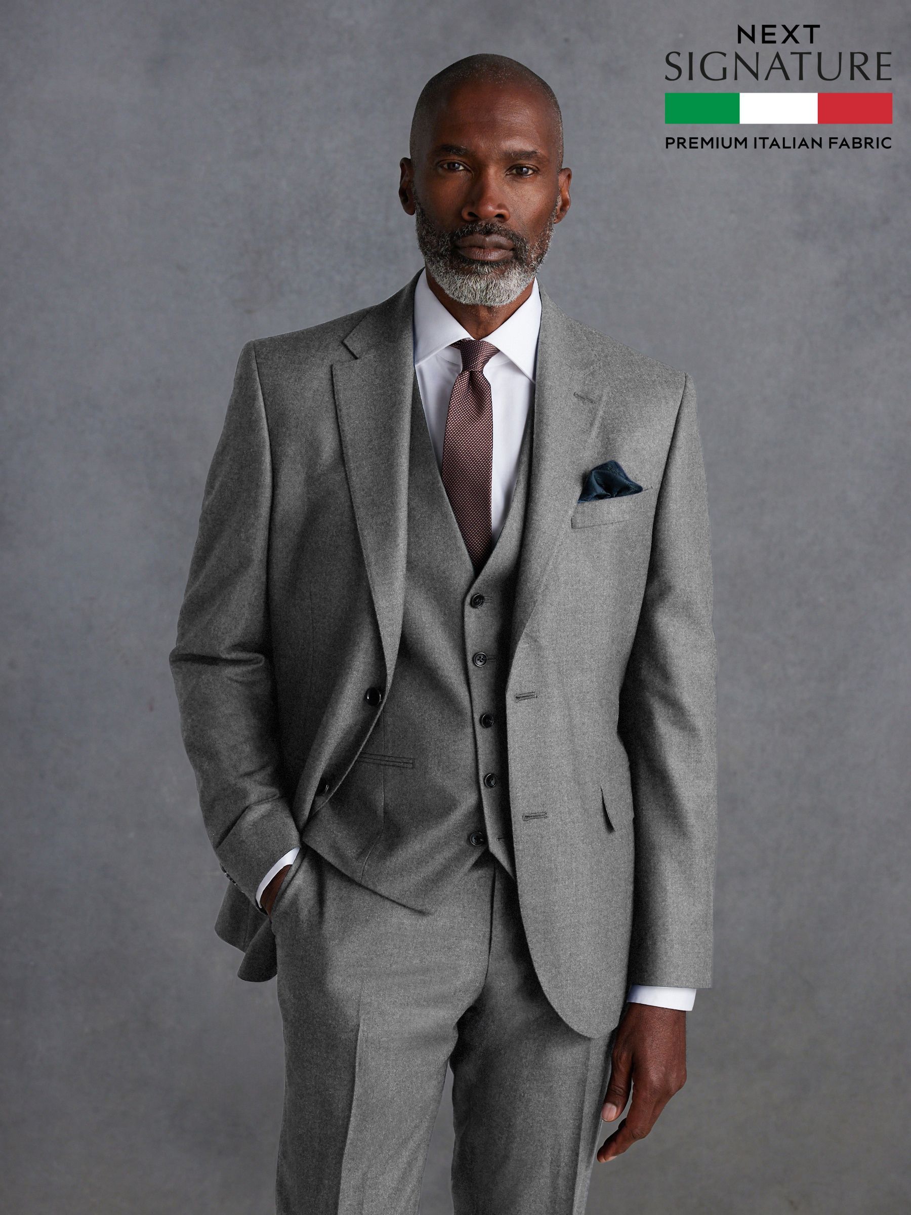 Men's Slim Plain Cashmere Formal Suits | Next Singapore