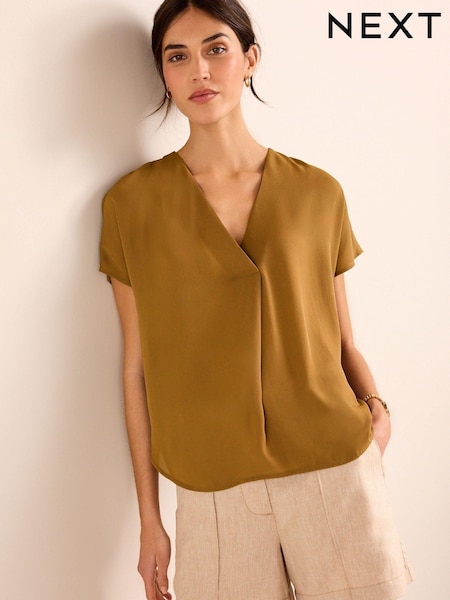 Ockergelb - Short Sleeve Overhead Top (Q99069) | 7 €