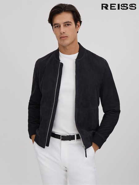 Reiss Dilan Suede Zip-Through Bomber Jacket (Q99101) | 570 €