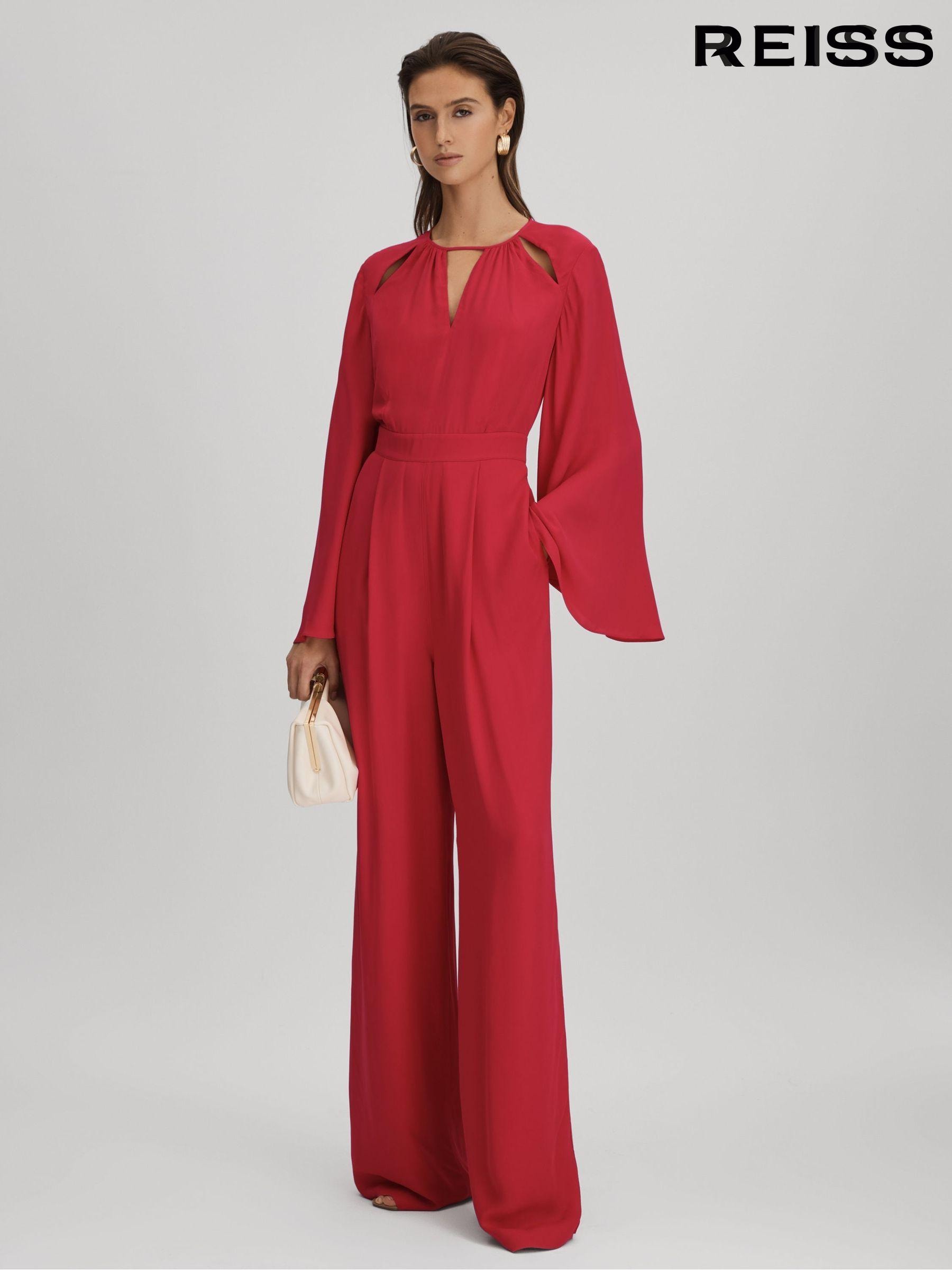 Wedding guest jumpsuit with sleeves 2025