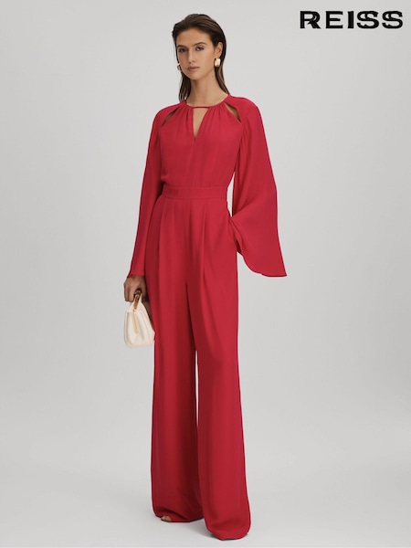 Reiss Tania Cut-Out Flared Sleeve Jumpsuit (Q99114) | 470 €