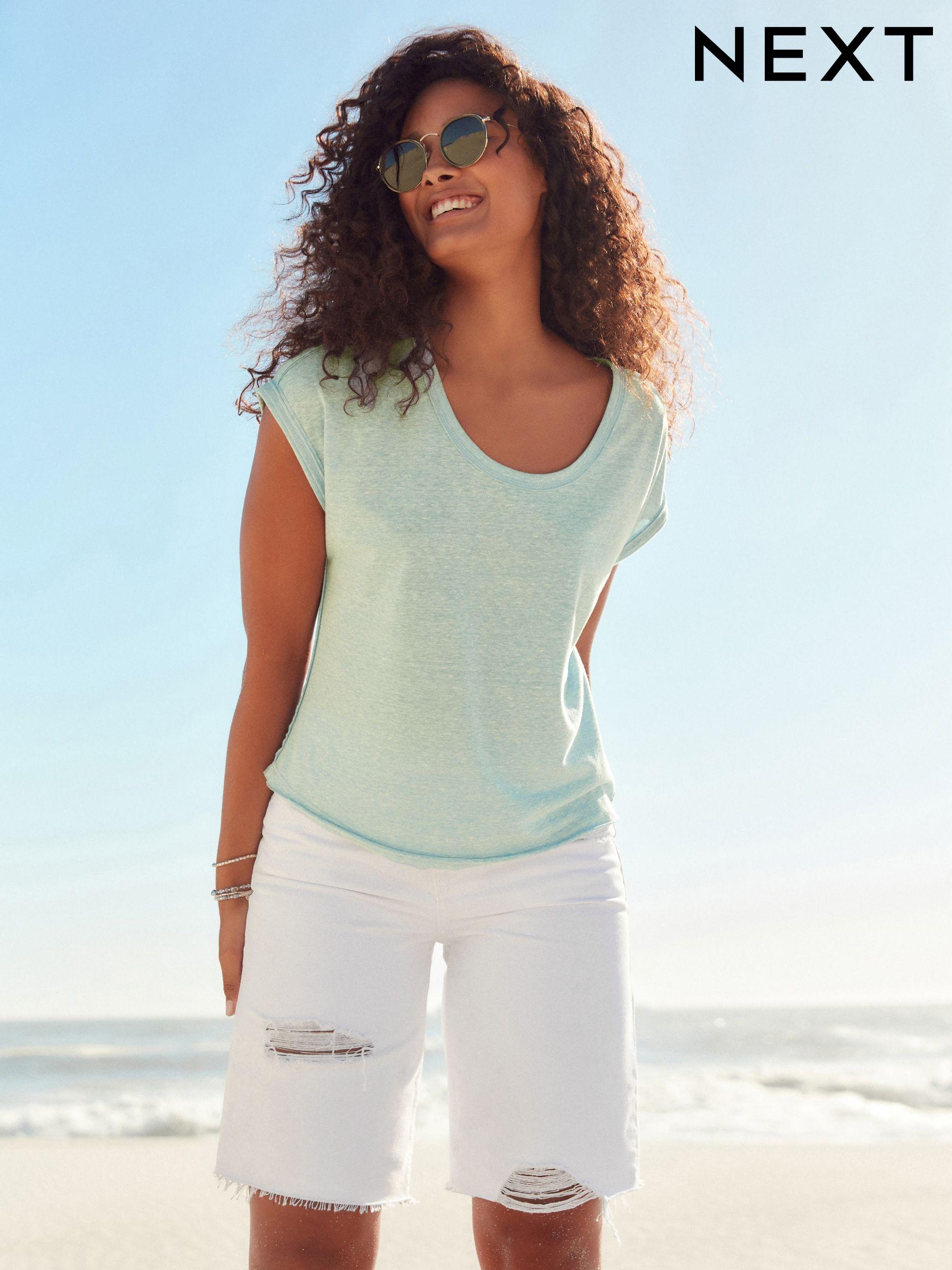 Curve Shorts White Bermuda Casual Next Luxembourg