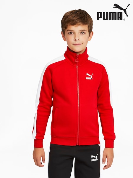 Roșu - Jachetă Puma Iconic T7 pentru tineret (Q99223) | 229 LEI