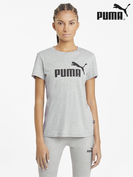 Gri - Tricou Puma pentru femei Essentials Logo 100% bumbac (Q99277) | 87 LEI