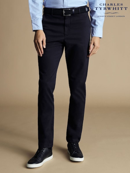Синий - Charles Tyrwhitt French Classic Fit Ultimate non-iron Chino Trousers (Q99314) | €119